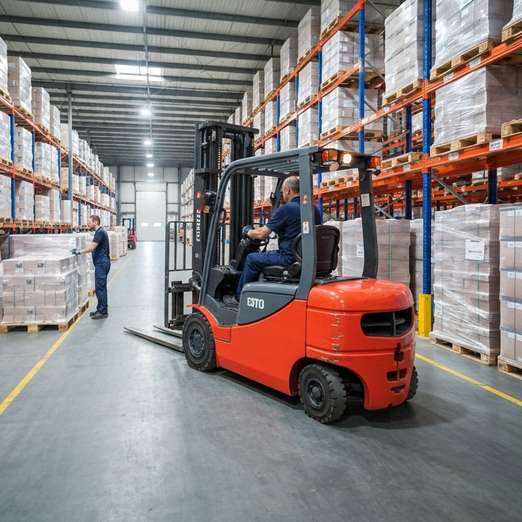 Forklift material handling