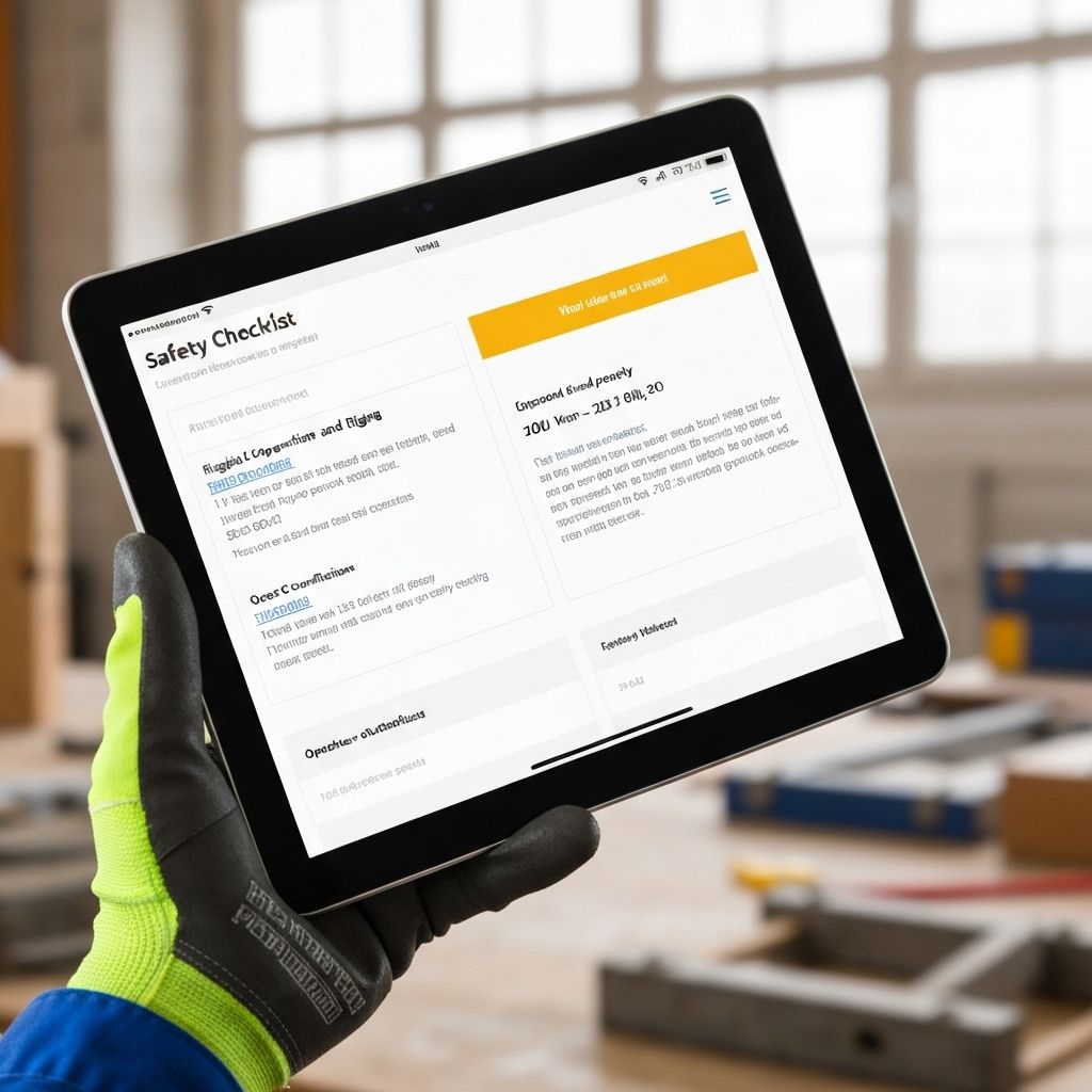 Safety Checklist: Lifts & Rigging Best Practices